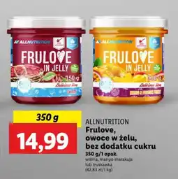 Lidl ALLNUTRITION Frulove, owoce w żelu, bez dodatku cukru 350 g oferta