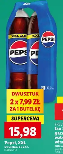 Lidl Pepsi, XXL 2 x 2,5 L oferta