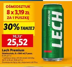 Lidl Lech Premium 8 x 500 ml oferta
