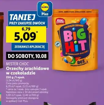 Lidl MISTER CHOC Orzechy arachidowe w czekoladzie 250 g oferta