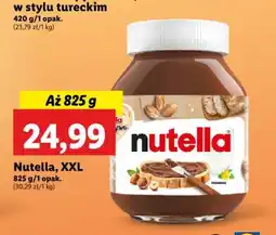 Lidl Nutella, XXL 825 g oferta