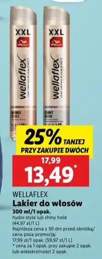Lidl WELLAFLEX Lakier do włosów 300 ml oferta