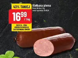 Polomarket Kiełbasa piwna Madej Wróbel, 1 kg oferta