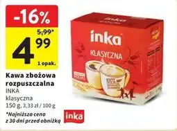 Intermarche Inka Rozpuszczalna kawa zbożowa klasyczna 150 g oferta