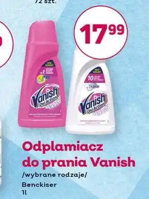 Społem Vanish Oxi Action Odplamiacz do tkanin w płynie 1 l oferta