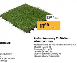 Podest tarasowy sztuczna trawa