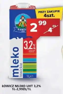 Spiżarnia Smakosza ŁOWICZ MLEKO UHT 3,2% 1L oferta