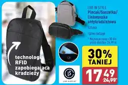ALDI LIVE IN STYLE Plecak / Saszetka / Listonoszka antykradzieżowa oferta