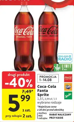 Intermarche Coca-Cola Fanta Sprite 1,5 L oferta