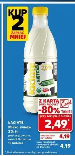 Kaufland Mleko 2% Łaciate oferta
