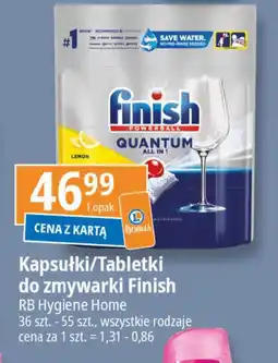 E.Leclerc Kapsułki/Tabletki do zmywarki Finish RB Hygiene Home 36 szt. - 55 szt. oferta