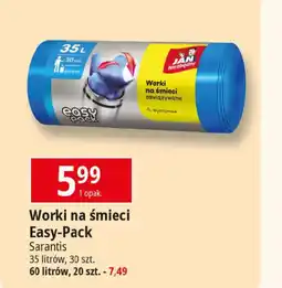 E.Leclerc Worki na śmieci Easy-Pack Sarantis 35 l, 30 szt. oferta