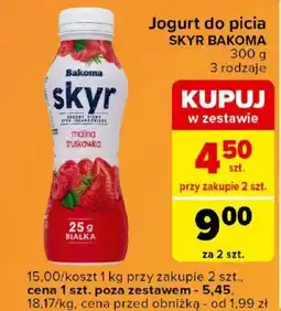 Carrefour Jogurt do picia SKYR BAKOMA 300g oferta
