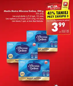 Biedronka Masło ekstra 82% Mleczna Dolina oferta