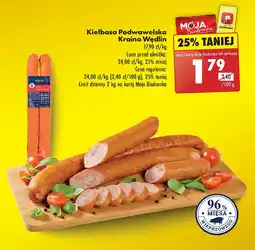 Biedronka Kiełbasa podwawelska Kraina Wędlin oferta