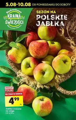 Biedronka Jabłka wczesne polska oferta