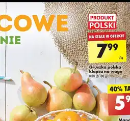 Biedronka Gruszki klapsa oferta