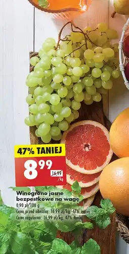 Biedronka Winogrono jasne bezpestkowe oferta