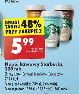 Biedronka Napój cappuccino Starbucks oferta