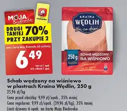 Biedronka Schab wędzony na wiśniowo Kraina Wędlin Na Co Dzień oferta