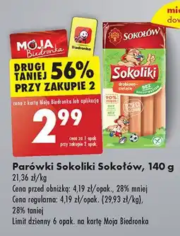 Biedronka Parowki Sokołów Sokoliki oferta