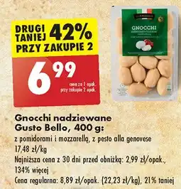Biedronka Gnocchi nadziewane z pesto alla genovese Gustobello oferta