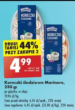Biedronka Koreczki śledziowe po giżycku Marinero oferta