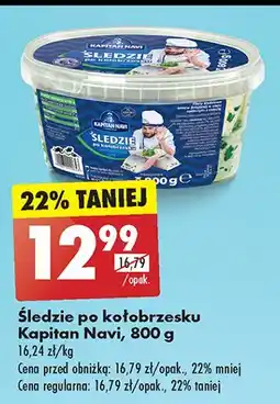 Biedronka Śledzie po kołobrzesku Kapitan Navi oferta