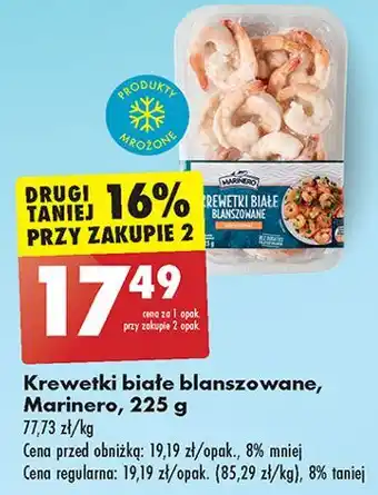 Biedronka Krewetki białe blanszowane Marinero oferta