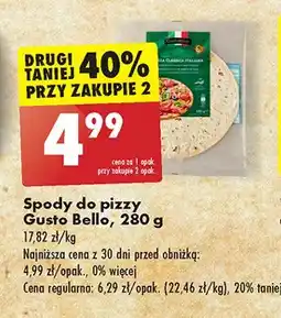 Biedronka Spody do pizzy Gustobello oferta
