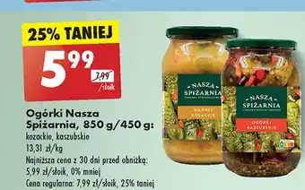 Biedronka Ogorki kozackie Nasza Spiżarnia oferta