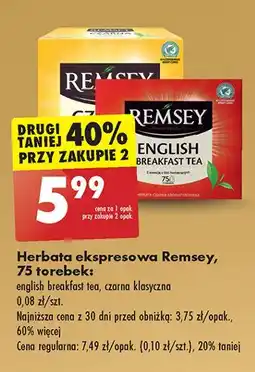 Biedronka Herbata black tea Remsey oferta
