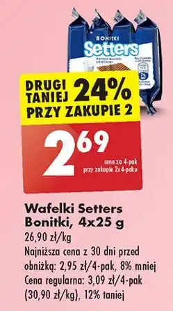 Biedronka Wafelki Bonitki Setters oferta