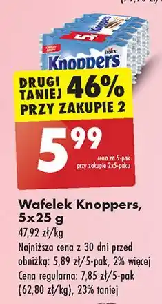 Biedronka Wafelek Knoppers oferta