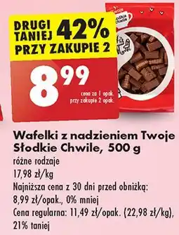 Biedronka Wafle czekoladowe Twoje Słodkie Chwile oferta