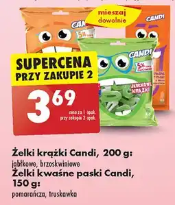 Biedronka Żelki paski tutti frutti Candi (Biedronka) oferta