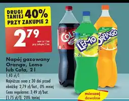 Biedronka Napój o smaku cytrynowym Lemo oferta