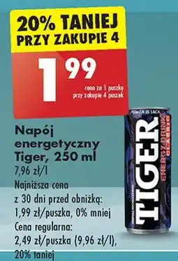 Biedronka Napój classic Tiger Energy Drink oferta