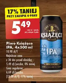 Biedronka Piwo Książęce Ipa oferta
