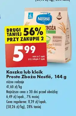 Biedronka Kaszka ryżowo-kukurydziana Nestle Proste Zboża oferta