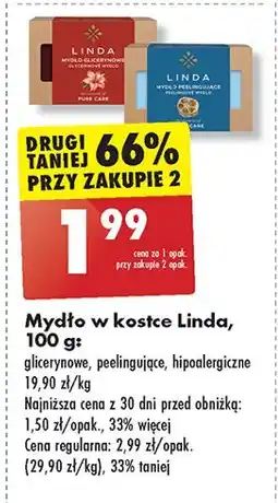 Biedronka Mydło hipoalergiczne do skóry wrażliwej Linda oferta