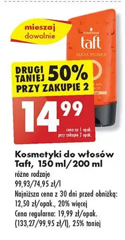 Biedronka Żel do włosów Taft Looks Maxx oferta