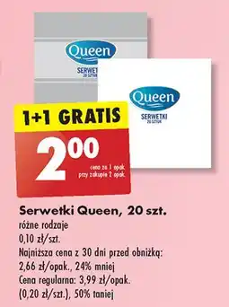 Biedronka Serwetki Queen oferta