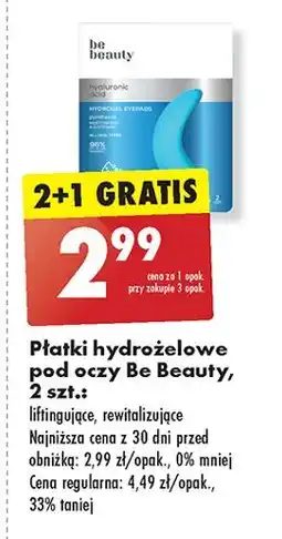 Biedronka Płatki pod oczy Be Beauty Care Q10 oferta