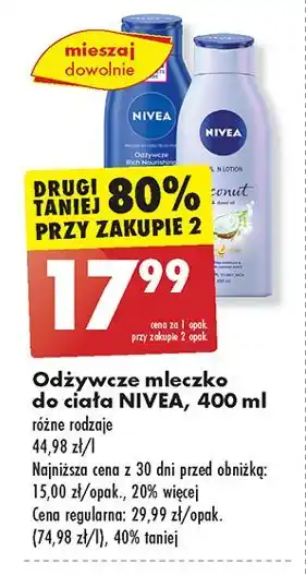 Biedronka Balsam do ciała coconut Nivea oferta