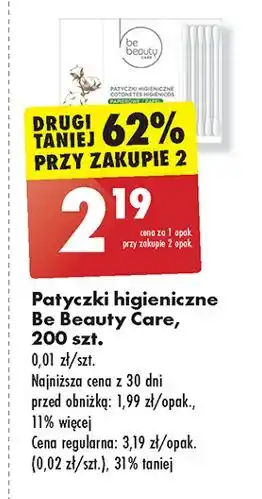 Biedronka Patyczki higieniczne Be Beauty oferta