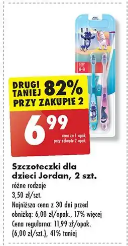 Biedronka Szczoteczka do zębów 6-9 lat soft Jordan Step By oferta