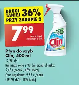 Biedronka Płyn do mycia szyb lemon Clin Windows & Glass oferta