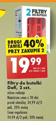 Biedronka Filtry do butelki Dafi oferta