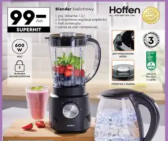 Biedronka Blender kielichowy 600w Hoffen oferta